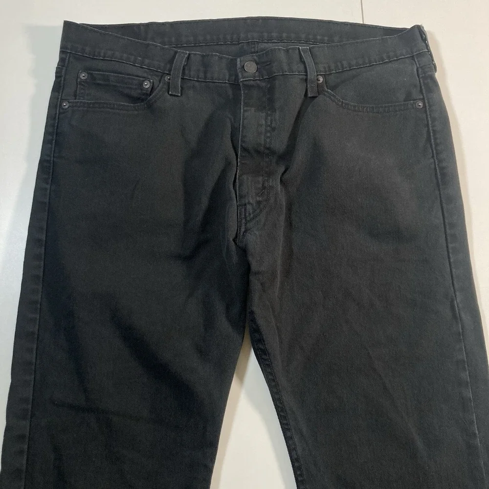 Levi's 513 Jeans 38x29 Black Stretch Denim Classic Cowboy‎ USA Ranch (Tag 38x30)